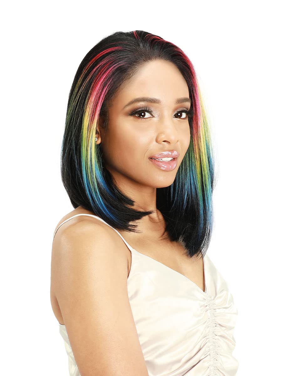 Zury Sis Prime Human Hair Blend HD Lace Front Wig 13x4 Free Part PM-FP Lace Kama - Natural Look for Women, Glueless Lace Wig with Baby Hair for Daily Wear & Special Occasions