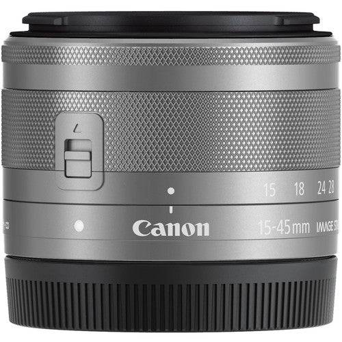Canon EF-M 15-45mm f/3.5-6.3 IS STM Lens (Silver) - Compact Zoom Lens for EOS M Series Cameras - Perfect for Travel, Vlogging & Everyday Photography