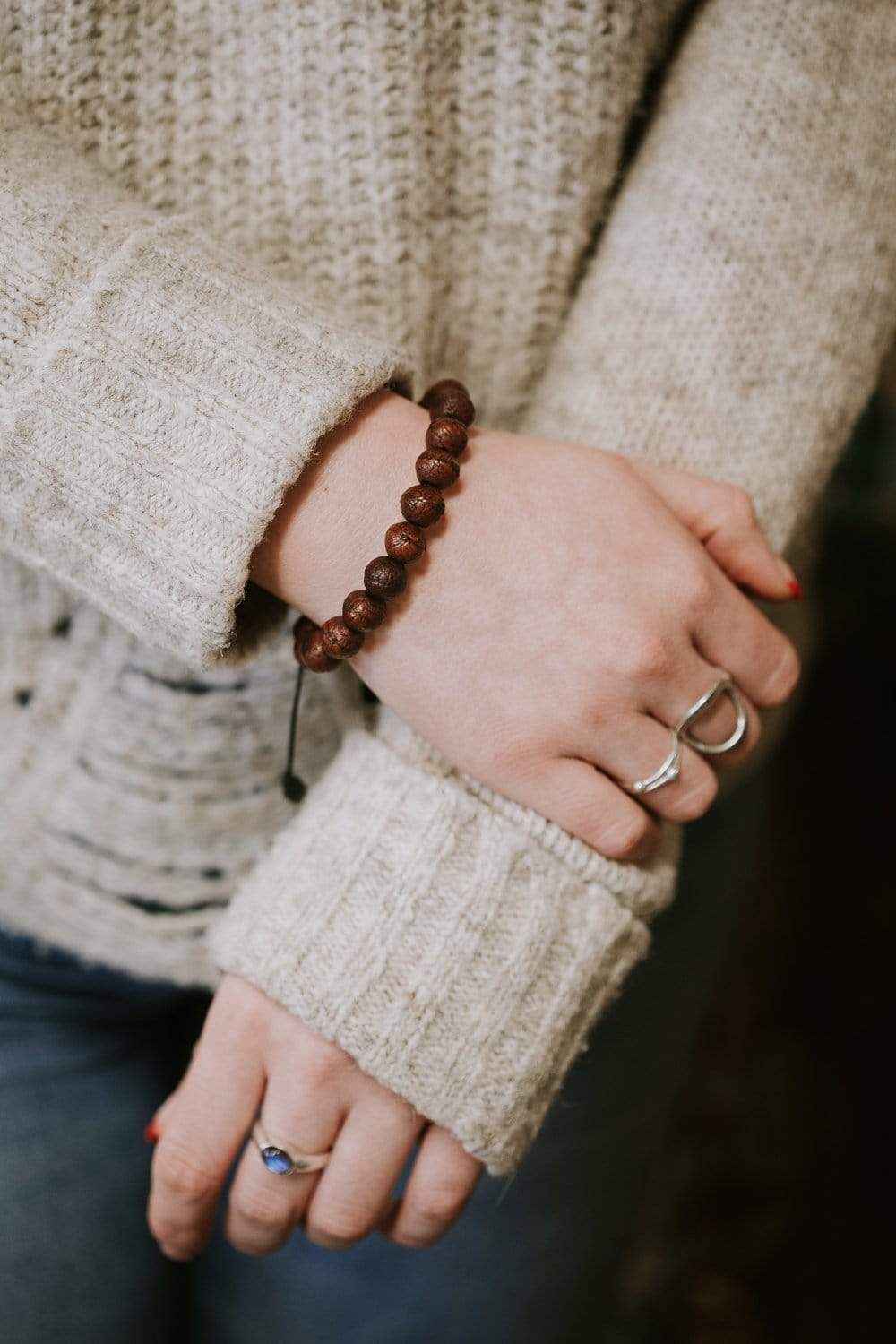 Handmade Antique Bodhi Seed Compassion Mala Bracelet - Buddhist Prayer Beads for Meditation, Yoga & Spiritual Healing