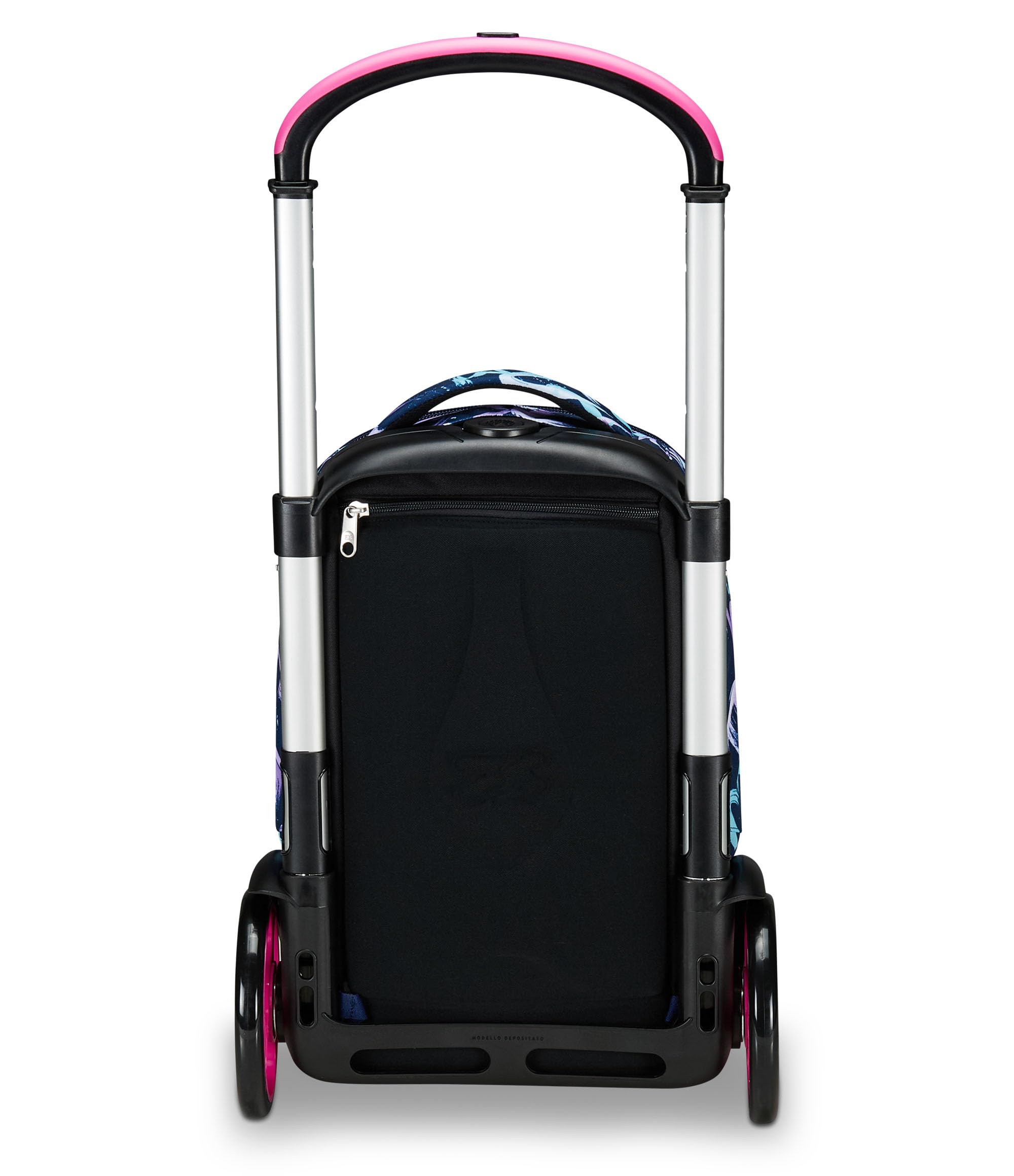 Seven Trolley School Backpack with Maxi Wheels - Detachable 3-in-1 Convertible Travel Backpack for Girls | Purple, Blue & Crystal Colors | Perfect for School, Travel & Daily Use