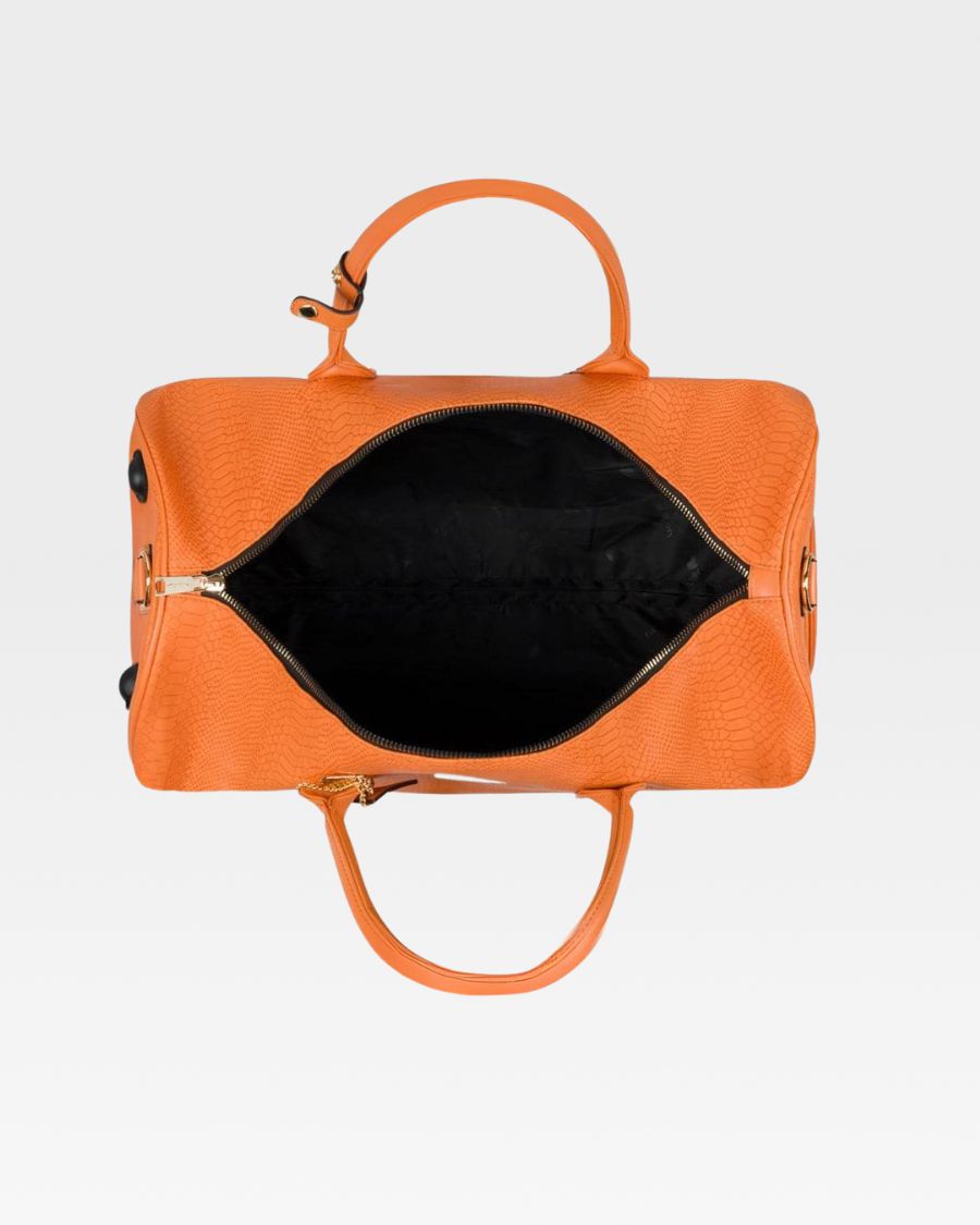 Apollo 1 Rolling Duffle Bag - Orange Expandable Luggage for Travel, Gym & Sports | Perfect for Airplane Carry-On, Weekend Getaways & Workout Gear Storage