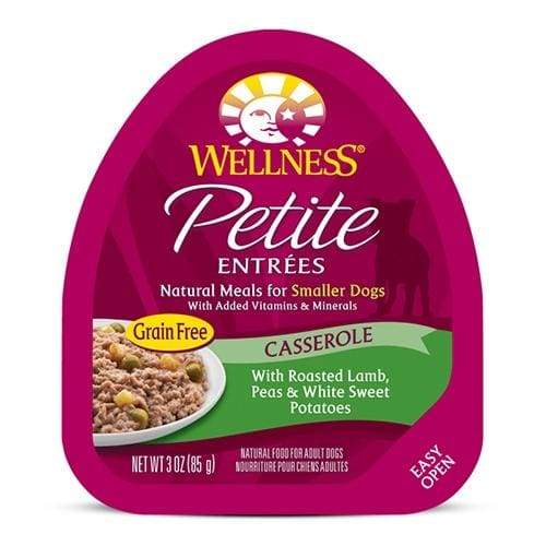 Premium Wellness Small Breed Petite Entrees - Roasted Lamb, Peas & White Potatoes Casserole Wet Dog Food (3oz Can) - Perfect for Toy & Miniature Dogs at Mealtime or as a Tasty Topper
