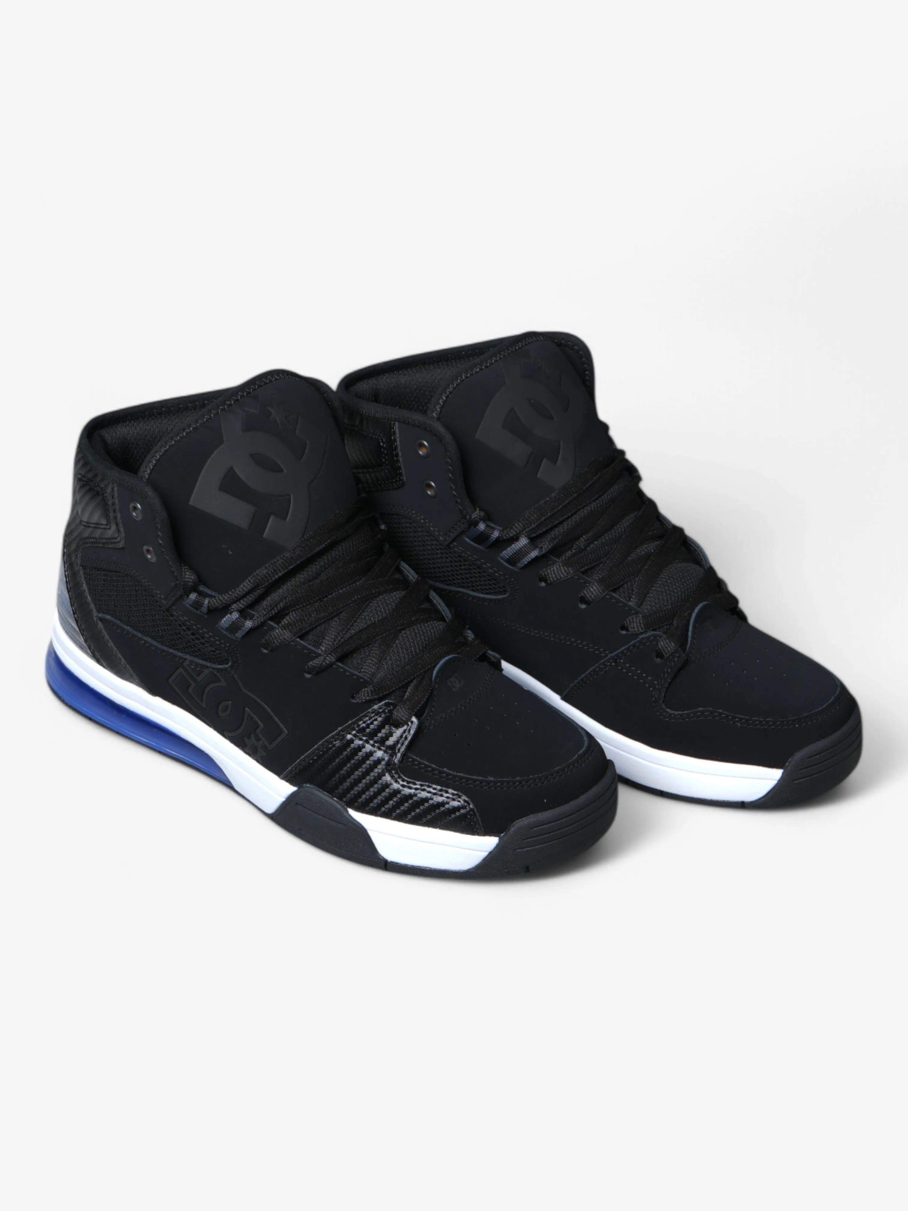 DC Versatile Hi Skate Shoes for Men - Black & Blue Sneakers for Casual Wear, Street Style & Skateboarding