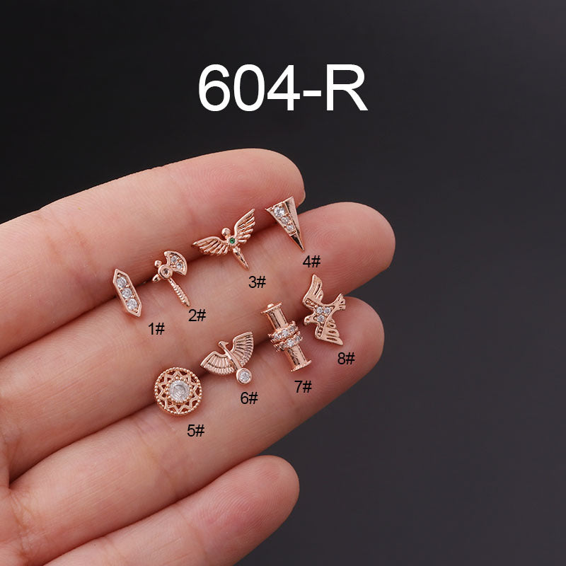 20G Cartilage Swallow Barbell Stud Piercing - Surgical Steel Body Jewelry for Tragus, Helix & Daith | Hypoallergenic, Comfort Fit for Everyday Wear & Special Occasions