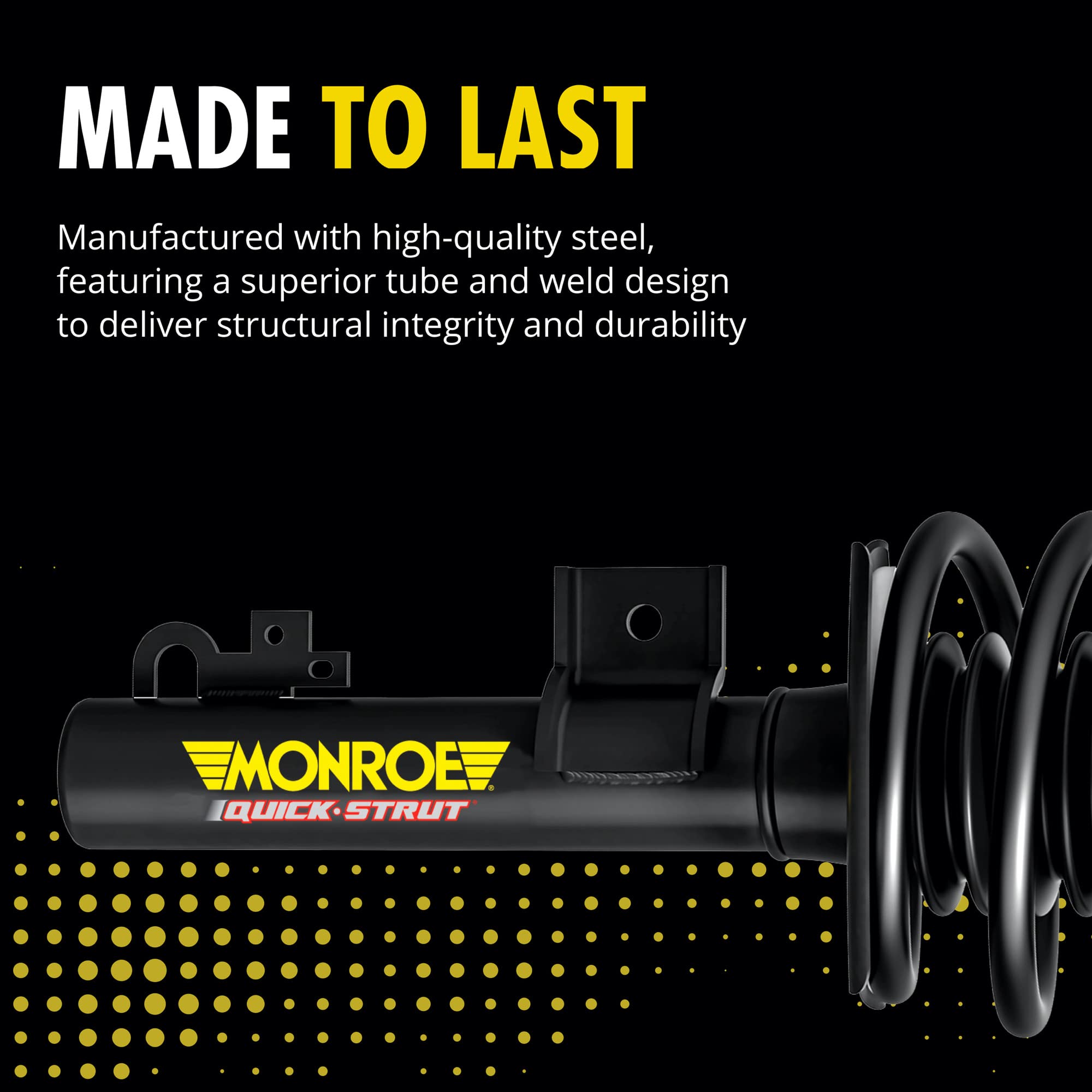Monroe Quick-Strut 271131 Complete Suspension Strut & Coil Spring Assembly - Compatible with Chrysler 200 - Perfect for Smooth Ride & Enhanced Vehicle Stability