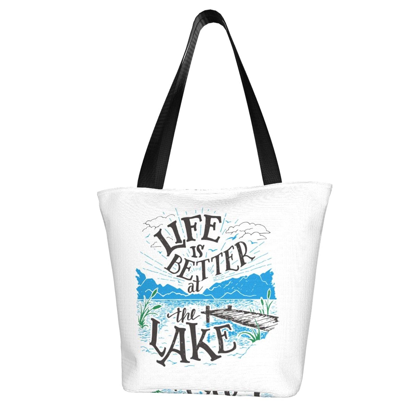 Reusable Women's Tote Bag for Succulent Lovers - Eco-Friendly Shopping Bag with Cactus Print - Perfect for Grocery Shopping, Beach Trips & Farmers Markets