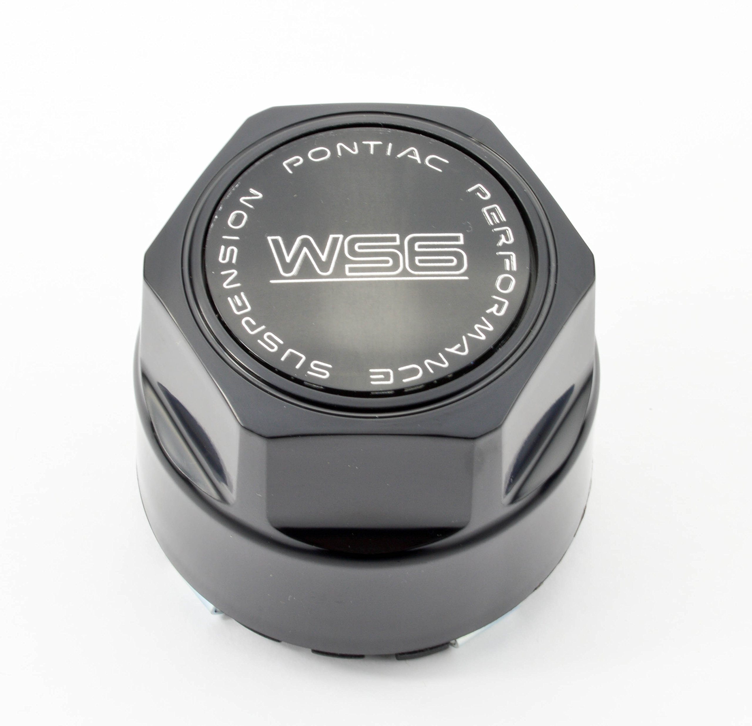 Authentic GM Licensed 1987-1992 Pontiac Firebird Trans Am GTA WS6 Wheel Center Caps - Set of 4 Black Aluminum Hub Caps | Replacement Parts for Classic Car Restoration & Show Car Accessories
