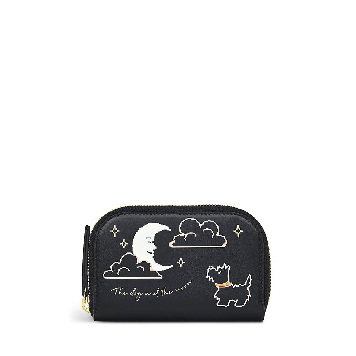 RADLEY London Dog And The Moon Women's Medium Leather Zip Around Wallet - Black | Stylish RFID-Blocking Purse for Everyday Use, Travel & Gift Giving