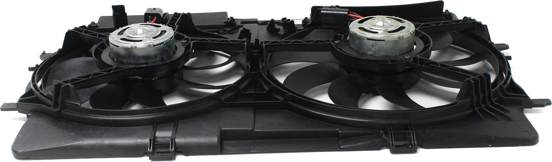 Evan Fischer Radiator Cooling Fan Replacement for 2013-2018 Audi A6 Quattro & 2009-2016 A4 - Dual Fan AU3115113 - Perfect for Engine Overheating Prevention & Summer Driving