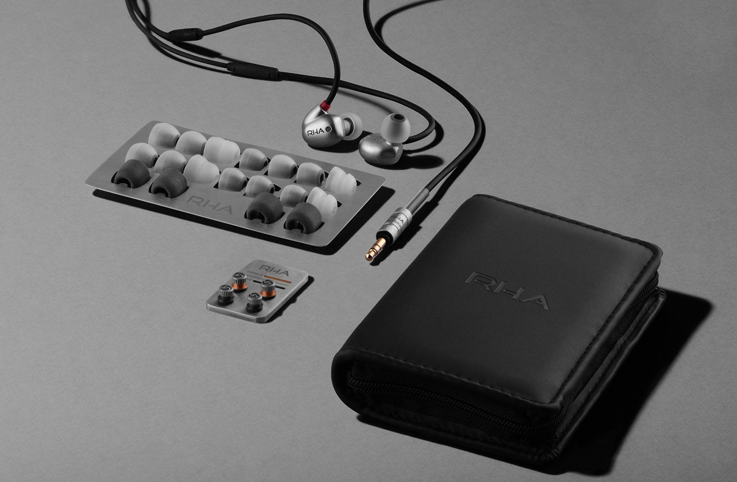 RHA T20 High Fidelity Noise Isolating Dual-Coil In-Ear Headphones - Perfect for Music Lovers, Travel & Workout