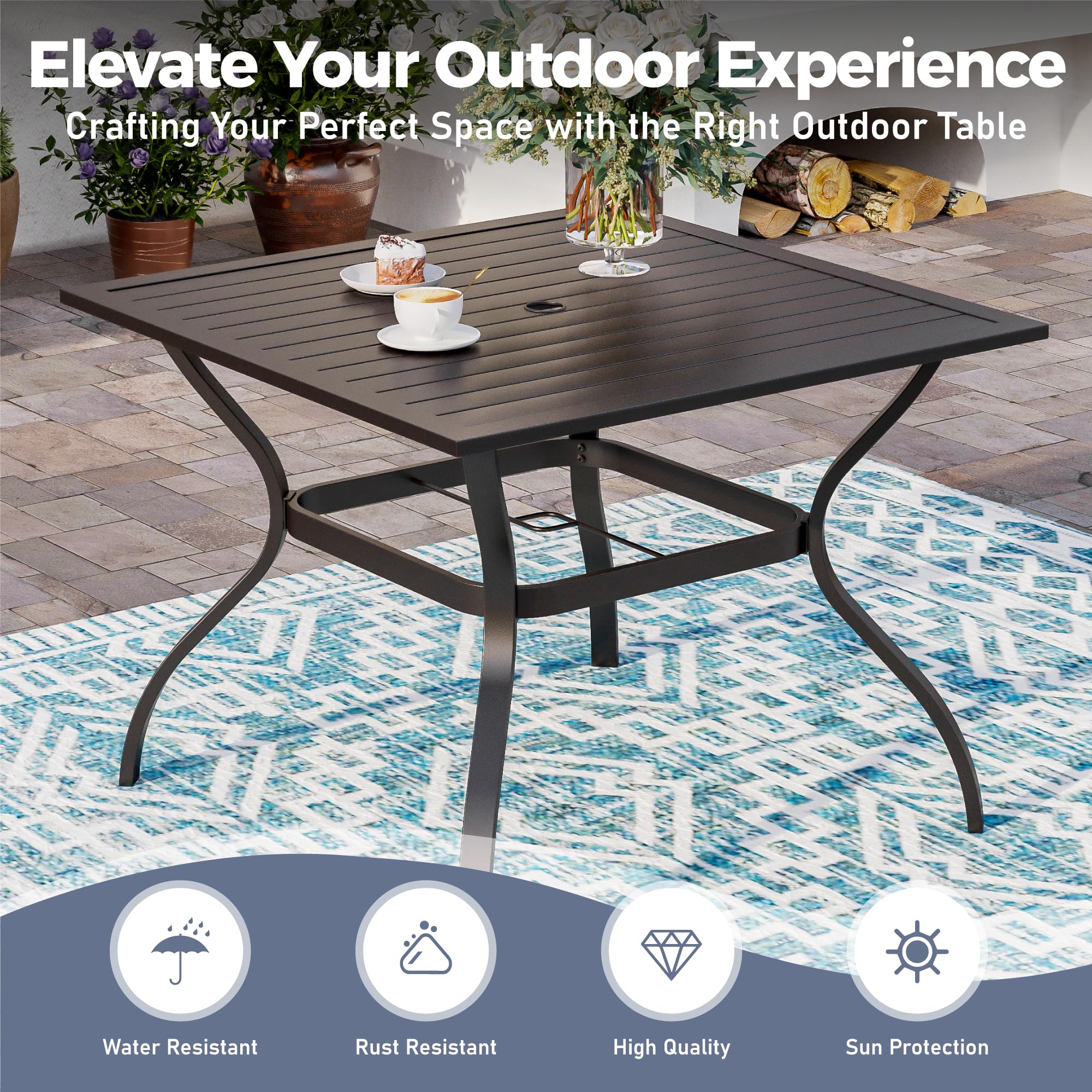 5-Piece Outdoor Patio Dining Set for 4 - 37