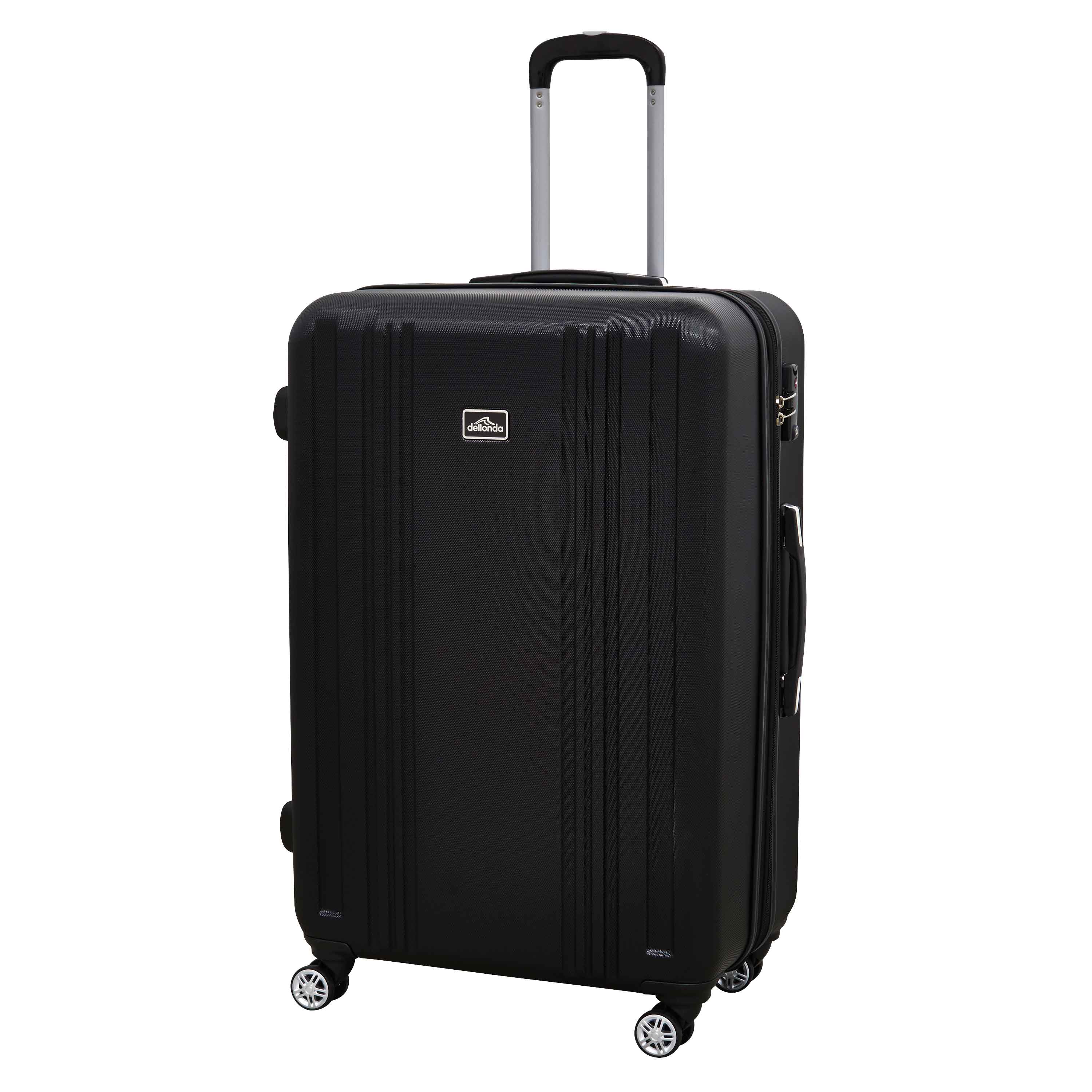 3-Piece Lightweight ABS Luggage Set with TSA Lock - Black (DL11) - Perfect for Travel, Business Trips & Vacations