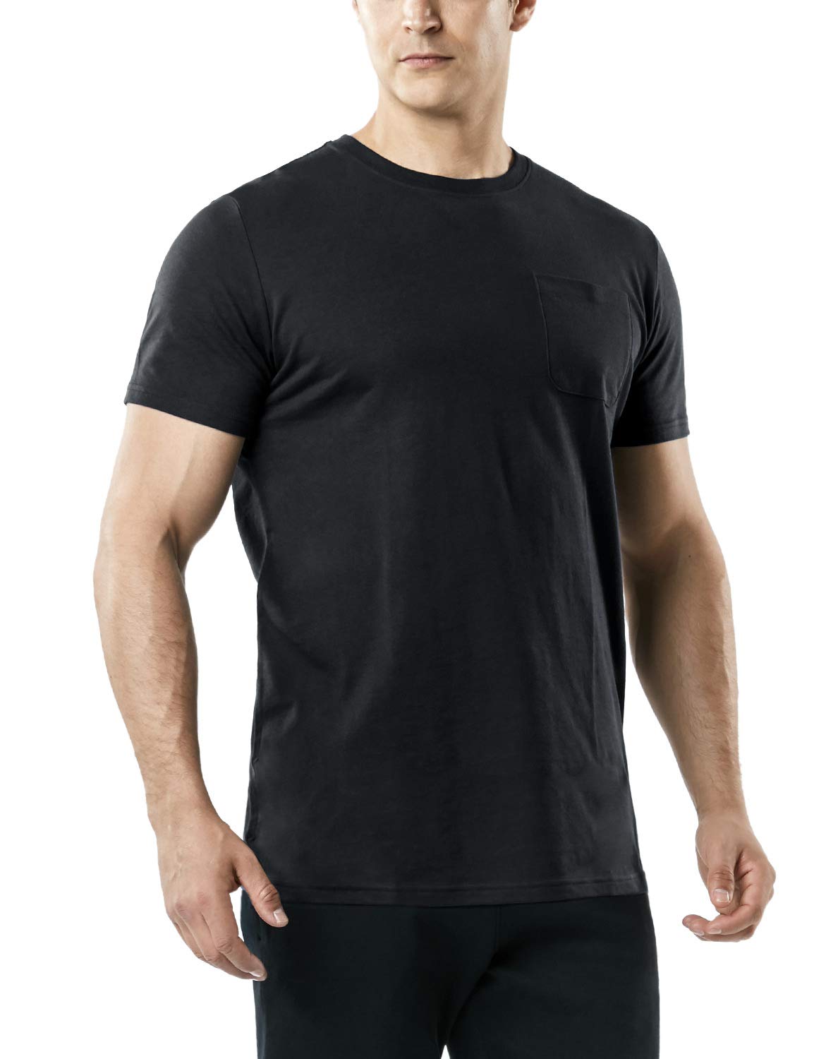 TSLA Men's Running Athletic Shirts - Breathable Quick Dry Cotton Sports T-Shirt for Gym, Workout & Training - Comfortable Short Sleeve Activewear for Jogging, Fitness & Outdoor Activities