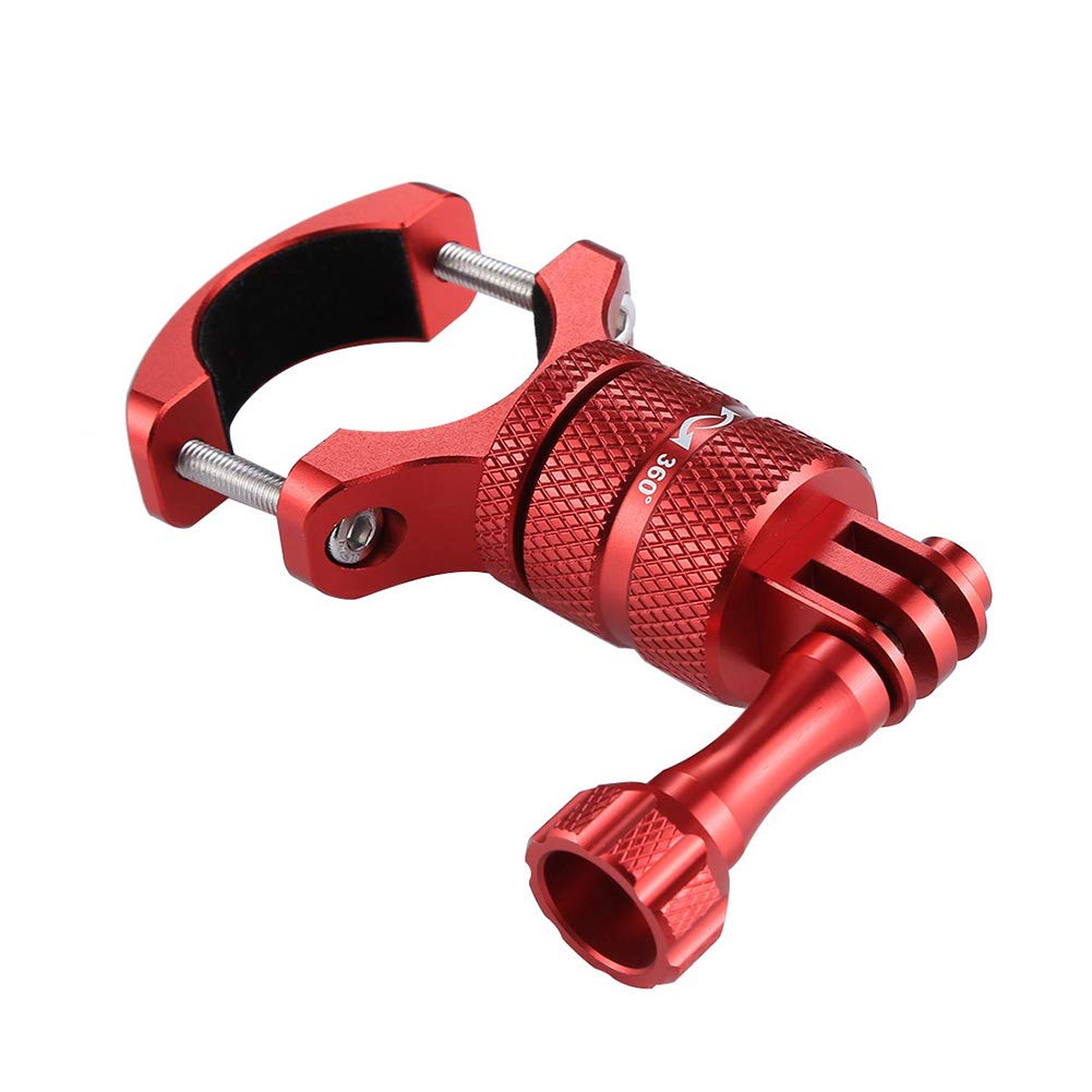 360° Rotating Metal Bike Handlebar Mount for GoPro - Adjustable Bicycle Accessory with Wrench Tool - Perfect for Cycling, Motorcycling & Action Camera Recording