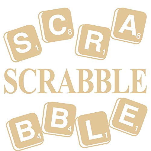 Custom Engraved Scrabble Game Night Trophy Plaque Award - Personalized Scrabble Board Game Prize - Perfect for Family Game Nights, Tournaments & Office Awards