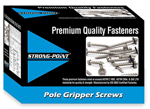 #10 x 1 Hi-HWH Pole Gripper Screws with Bonded Washer - 3,000 Count (PGA1016) - Perfect for Electrical Pole Installation, Fencing, and Construction Projects