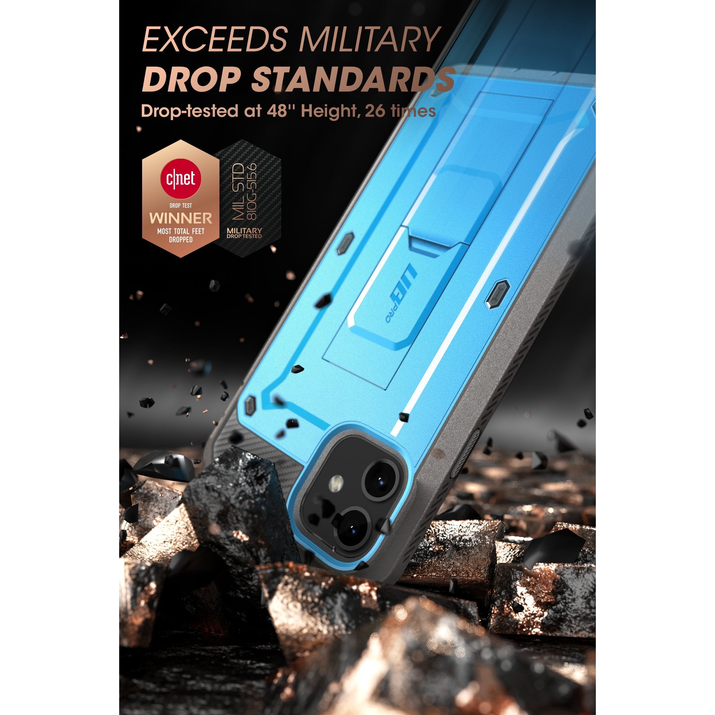 iPhone 11 Case 6.1 Inch | Unicorn Beetle Pro Rugged Protective Cover | Shockproof & Drop Proof | Blue | Perfect for Outdoor, Work & Daily Use