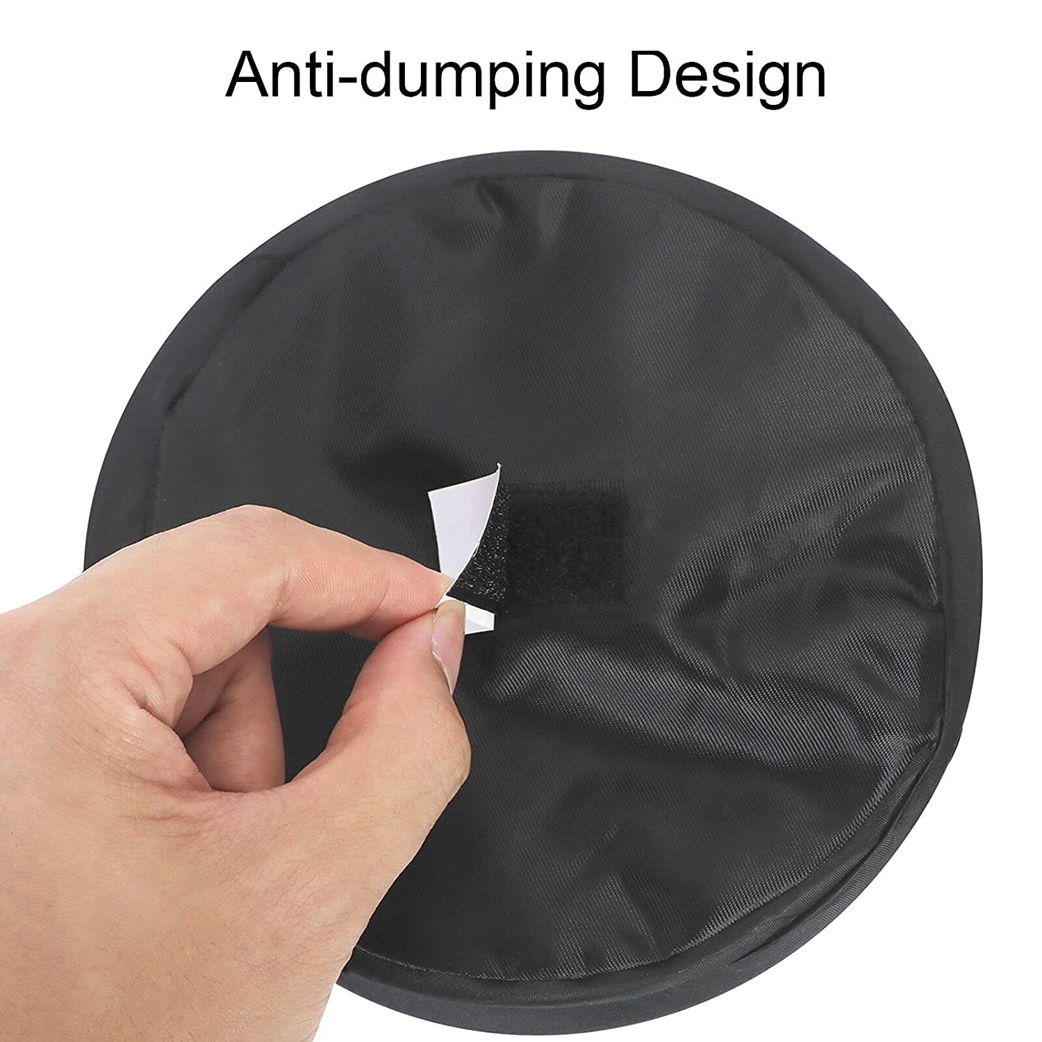 FYY Collapsible Car Trash Can 2 Pack - 1 Gallon Portable Auto Garbage Bin with Seat Hooks for Travel, Camping & Road Trips - Mini Vehicle Trash Can for SUV, Sedan, Truck & RV - Waterproof & Odor-Proof Design