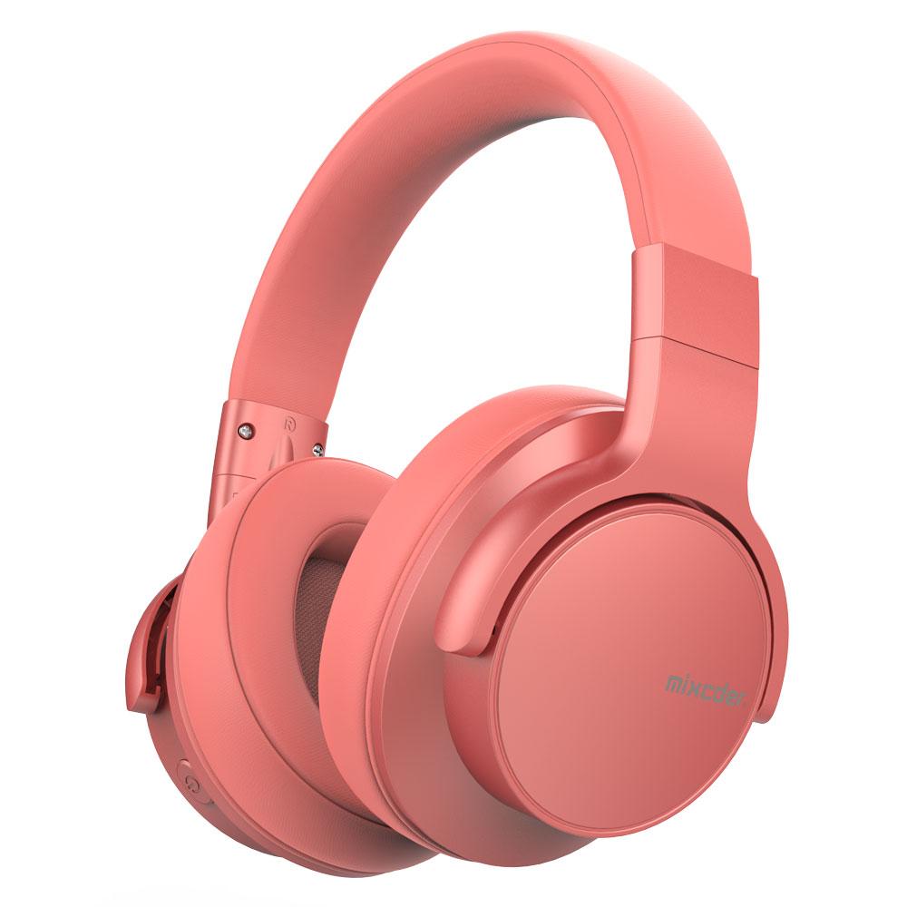 Mixcder E7 Wireless Noise Cancelling Headphones - Bluetooth Over-Ear Headset with Mic, Hi-Fi Sound for Travel, Work & Gaming | 30H Playtime, Comfortable Ear Cushions