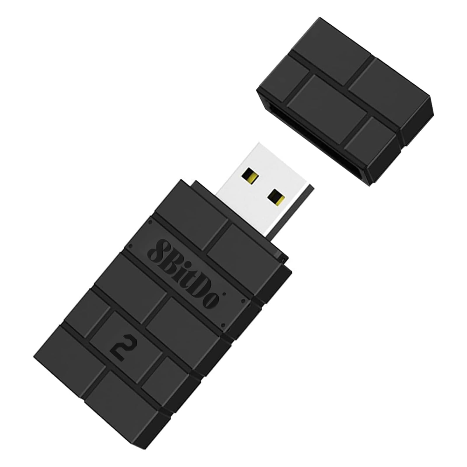 8Bitdo Wireless USB Adapter 2 for Nintendo Switch, PC, Mac & Raspberry Pi - Compatible with Xbox Series X/S, PS5, PS4, PS3 Controllers - Perfect for Gaming, Streaming & Retro Emulation