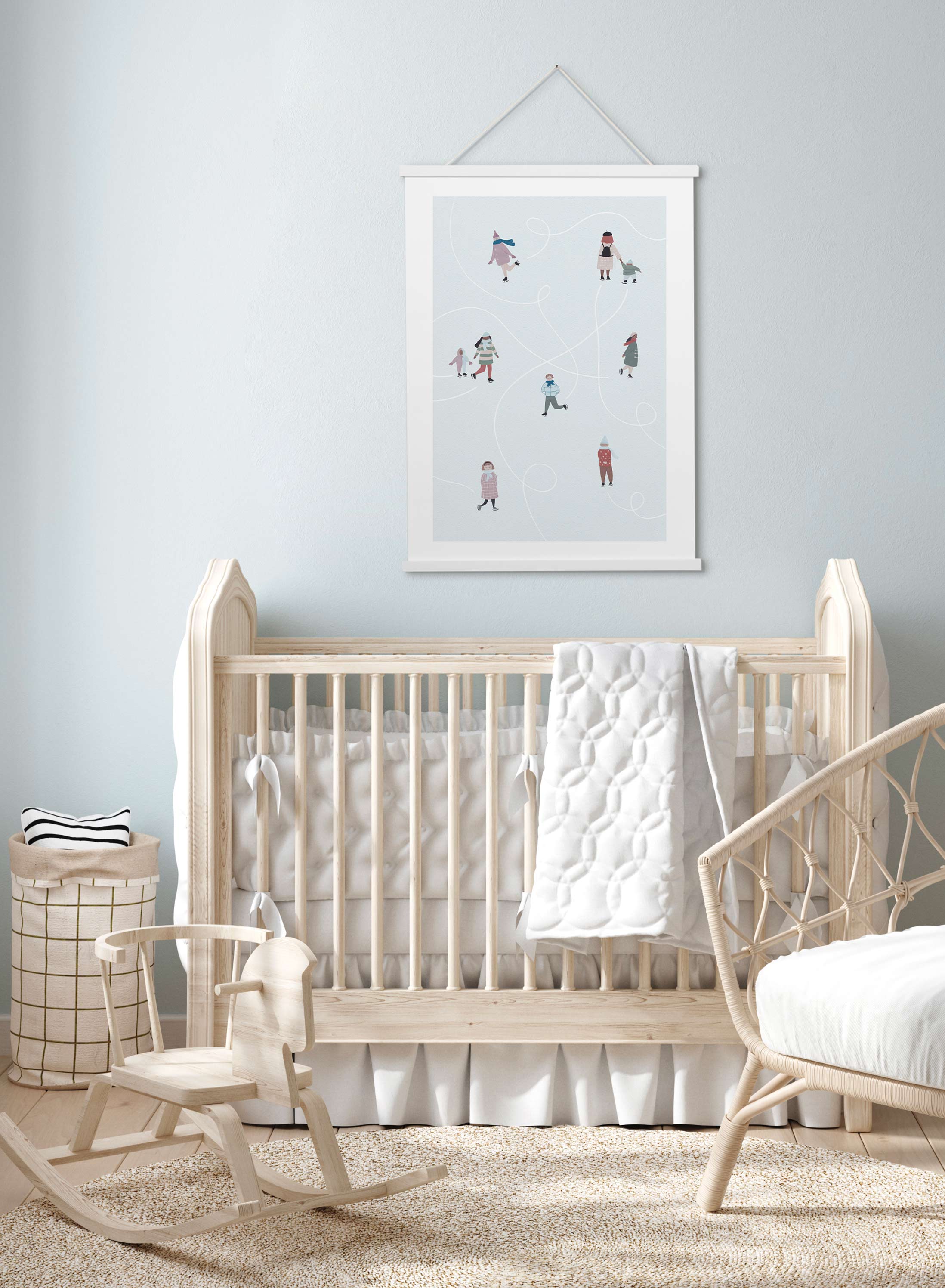 At the Rink Poster - Premium Ice Skating Wall Art Decor for Home, Office & Rink - Perfect for Hockey Fans & Winter Sports Enthusiasts