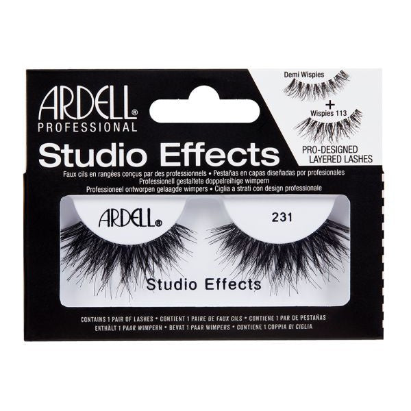 Ardell Strip Lashes Studio Effects 231 - Natural Looking False Eyelashes for Everyday Wear & Special Occasions | Perfect for Parties, Weddings & Date Nights