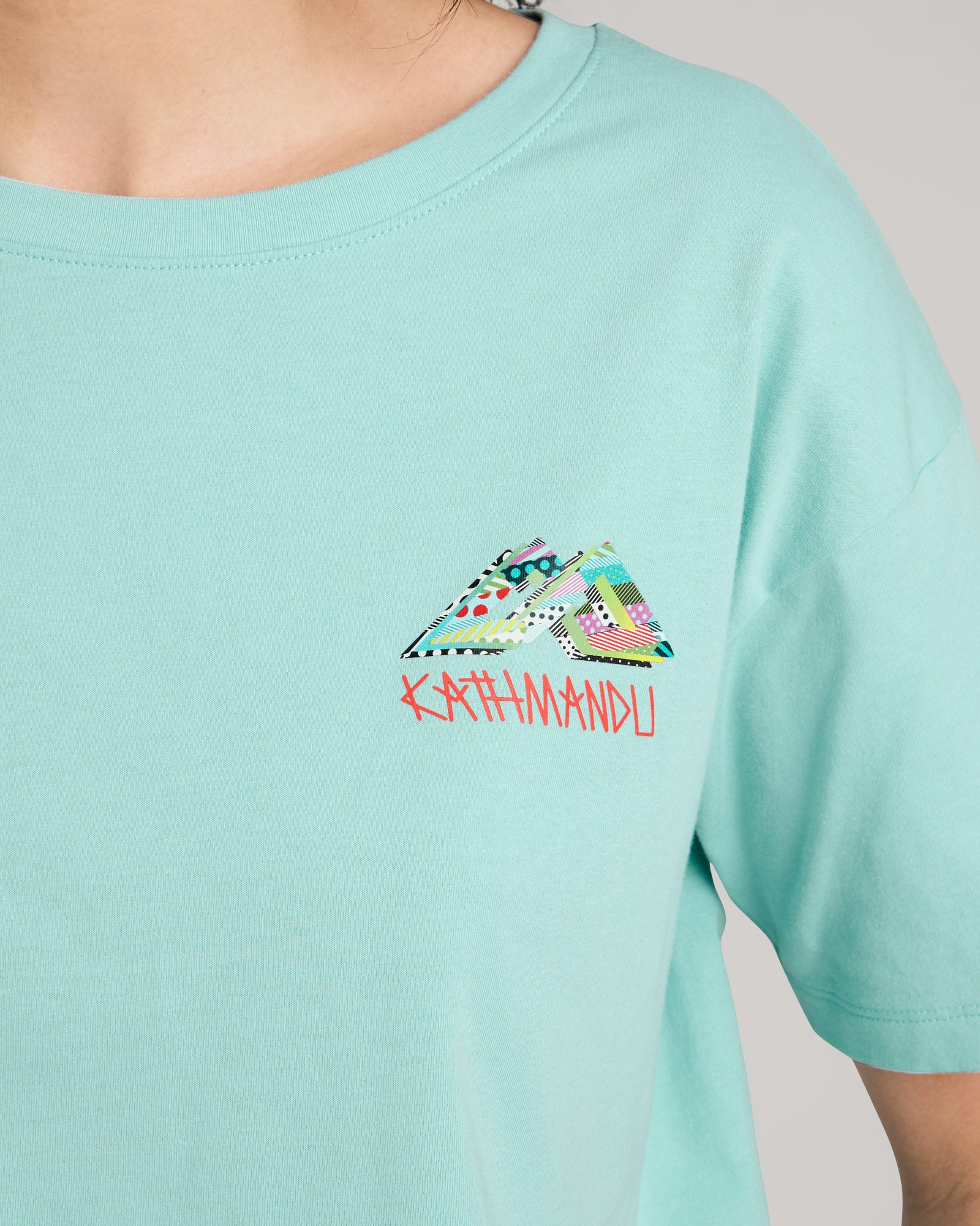 Jason Woodside Prism Women's Organic Cotton T-Shirt | Splash Print | Eco-Friendly Casual Tee for Summer Outfits & Beach Wear