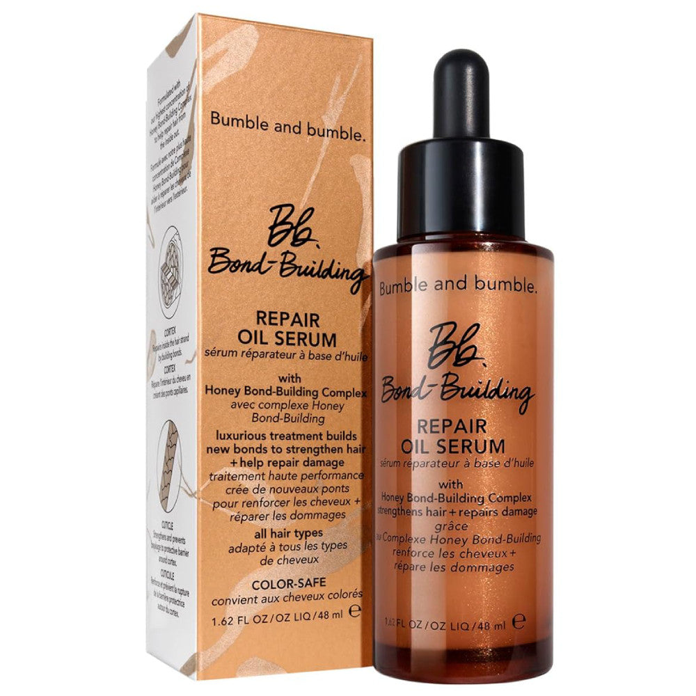 Bumble and Bumble Bond-Building Repair Hair Oil 1.62 oz – Deep Conditioning Treatment for Damaged Hair, Split Ends & Frizz Control – Perfect for Daily Use & Salon-Quality Results