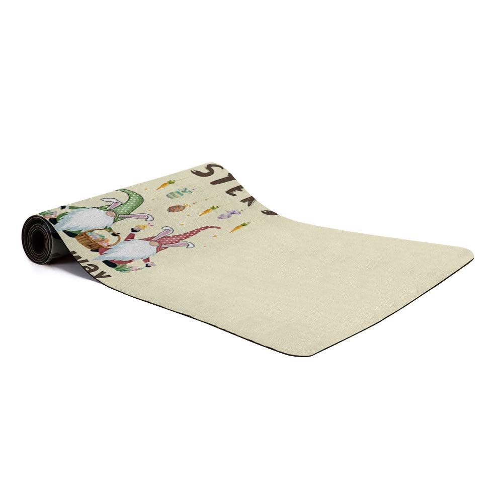 Premium Non-Slip Yellow Yoga Mat - 3.5mm Thick Eco-Friendly Fitness Mat for Hot Yoga, Pilates & Gym Workouts - Extra Cushioning for Support & Stability - Perfect for Home Exercise, Studio Sessions & Outdoor Yoga Practice