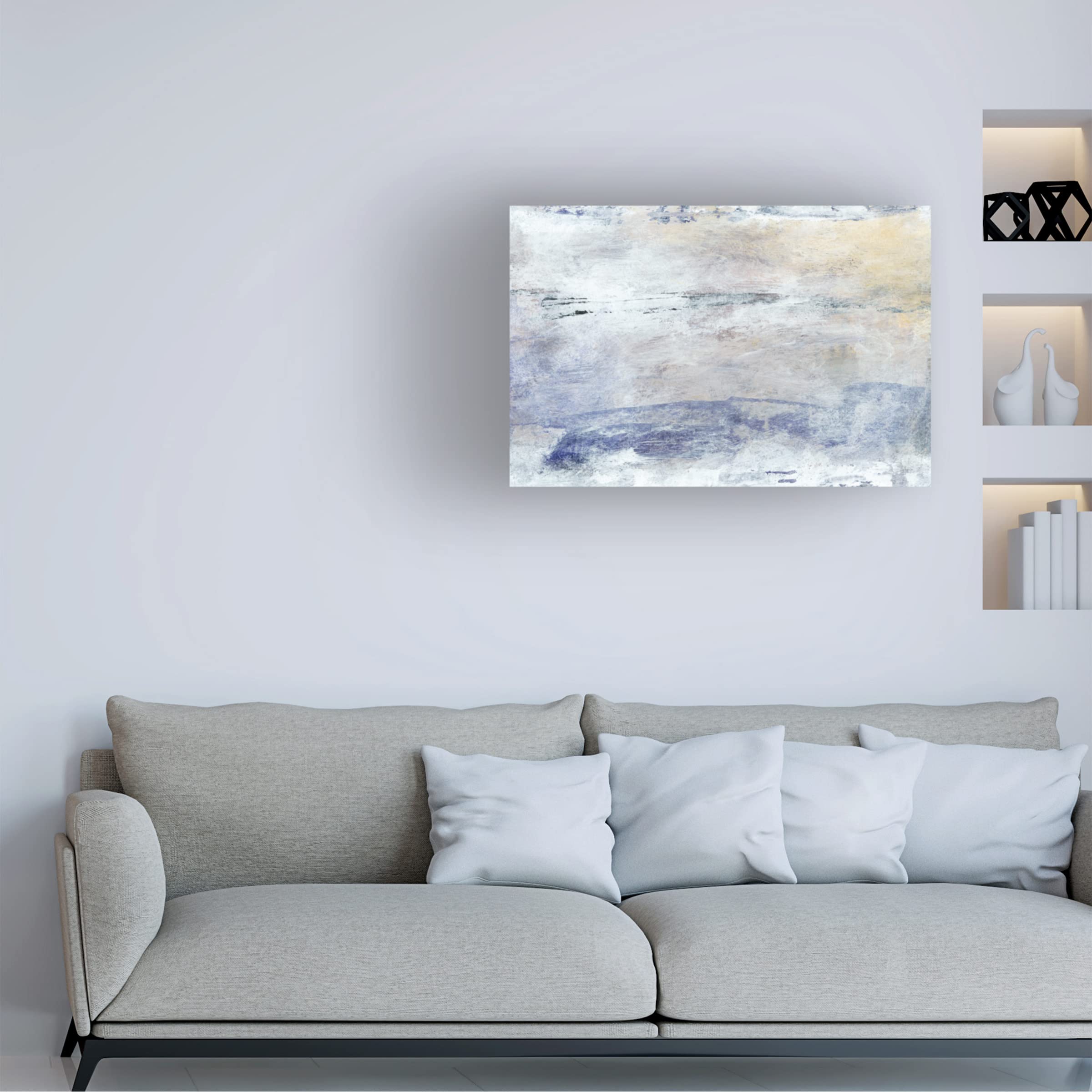 Sharon Gordon 'Hushed VI' Canvas Wall Art Print - Modern Abstract Painting for Living Room, Bedroom & Office Decor