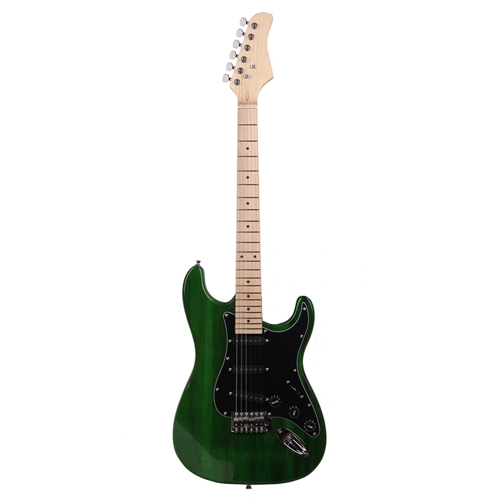Premium Electric Guitar with Black Pickguard - Green Finish | Professional Quality for Stage Performances, Studio Recording & Home Practice