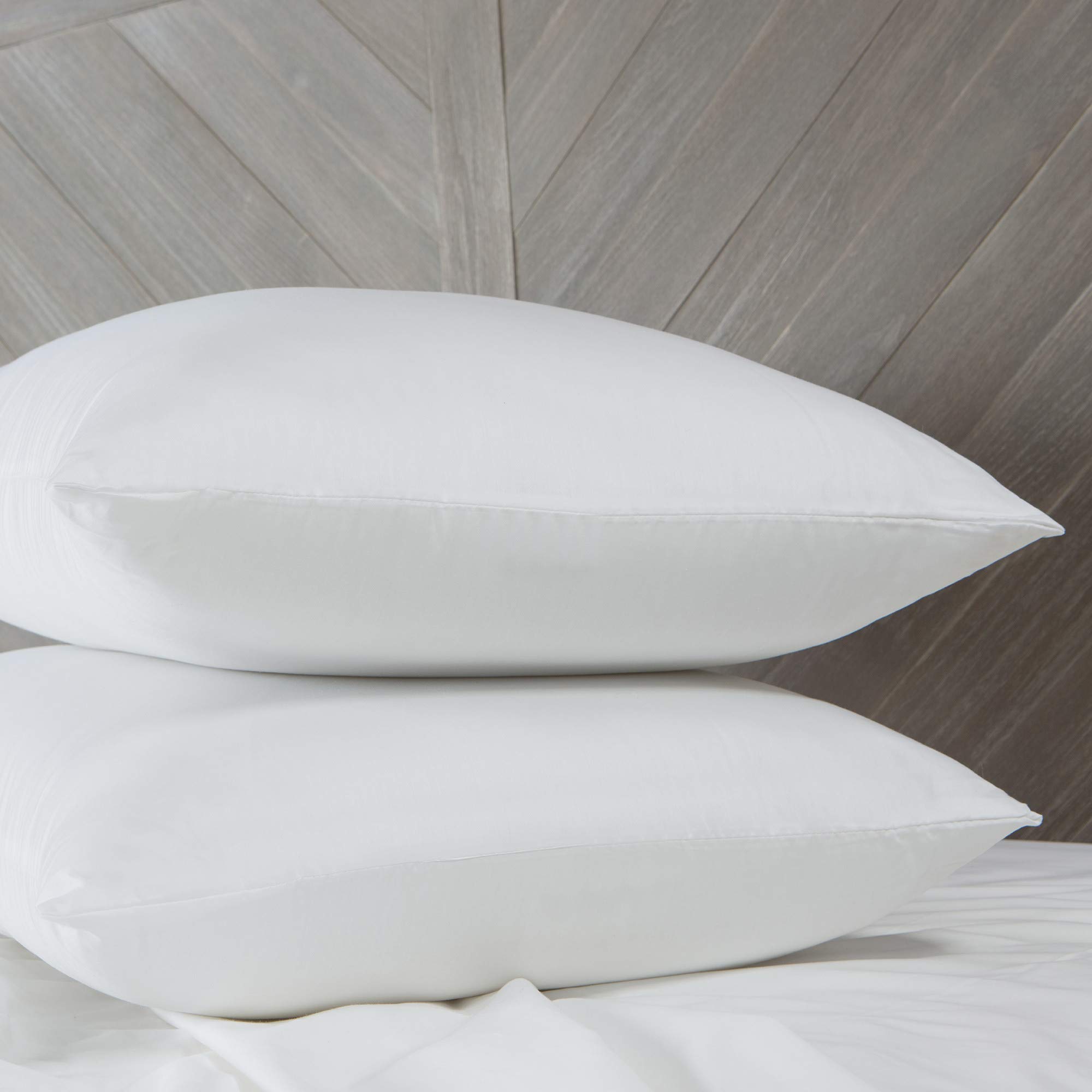 SensorPEDIC 400 Thread Count King Size Cotton Bed Pillows - Ultra Soft & Breathable White Pillows for Side, Back & Stomach Sleepers - Perfect for Master Bedroom, Guest Room & Hotel Use