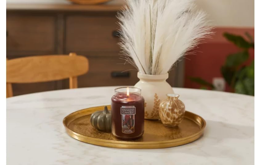 Yankee Candle Autumn Daydream Large Classic Jar Candle - 14.5oz Scented Candle for Home Decor, Fall Aromatherapy & Cozy Ambiance