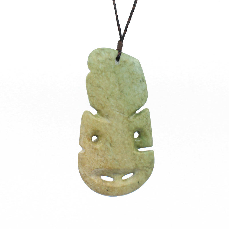 Authentic Hei Tiki Pounamu Greenstone Pendant Necklace - Large Maori Jade Carving for Men & Women | Perfect for Cultural Gifts, Spiritual Protection & Fashion Accessories