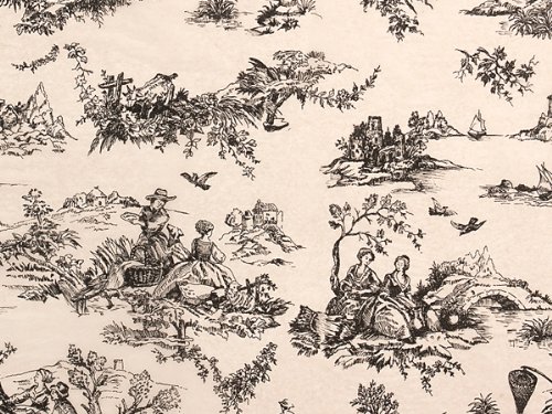 Premium Black Toile Tissue Paper - 20