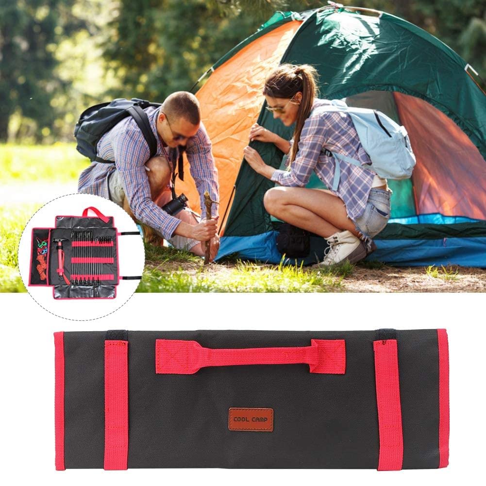 2-Pack Camping Nail Bags with Rope Buckles - Durable Nail Case for Camping Hammers & Gear - Perfect for Outdoor Adventures, Hiking, and Backpacking Trips