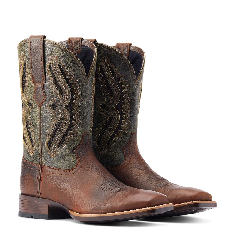 Ariat Men's VentTEK 360° Western Boots - Rowdy Rust - Comfortable & Durable Cowboy Boots for Riding, Work & Outdoor Activities