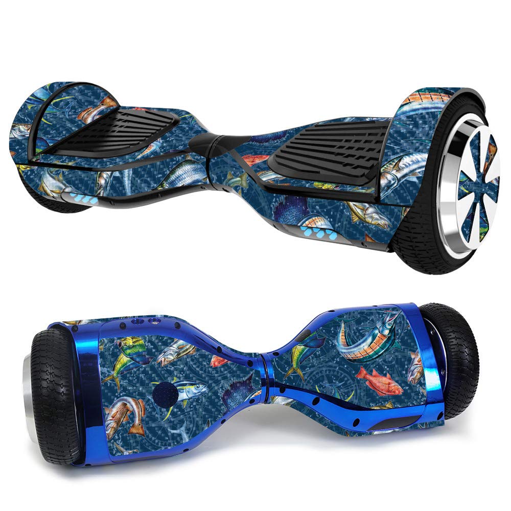 Premium Carbon Fiber Skin for Ultra Hoverboard - Saltwater Compass Design | Protective & Durable Textured Vinyl Wrap | Easy to Apply, Remove & Change Styles | Made in USA | Perfect for Outdoor Adventures & Personalizing Your Hoverboard