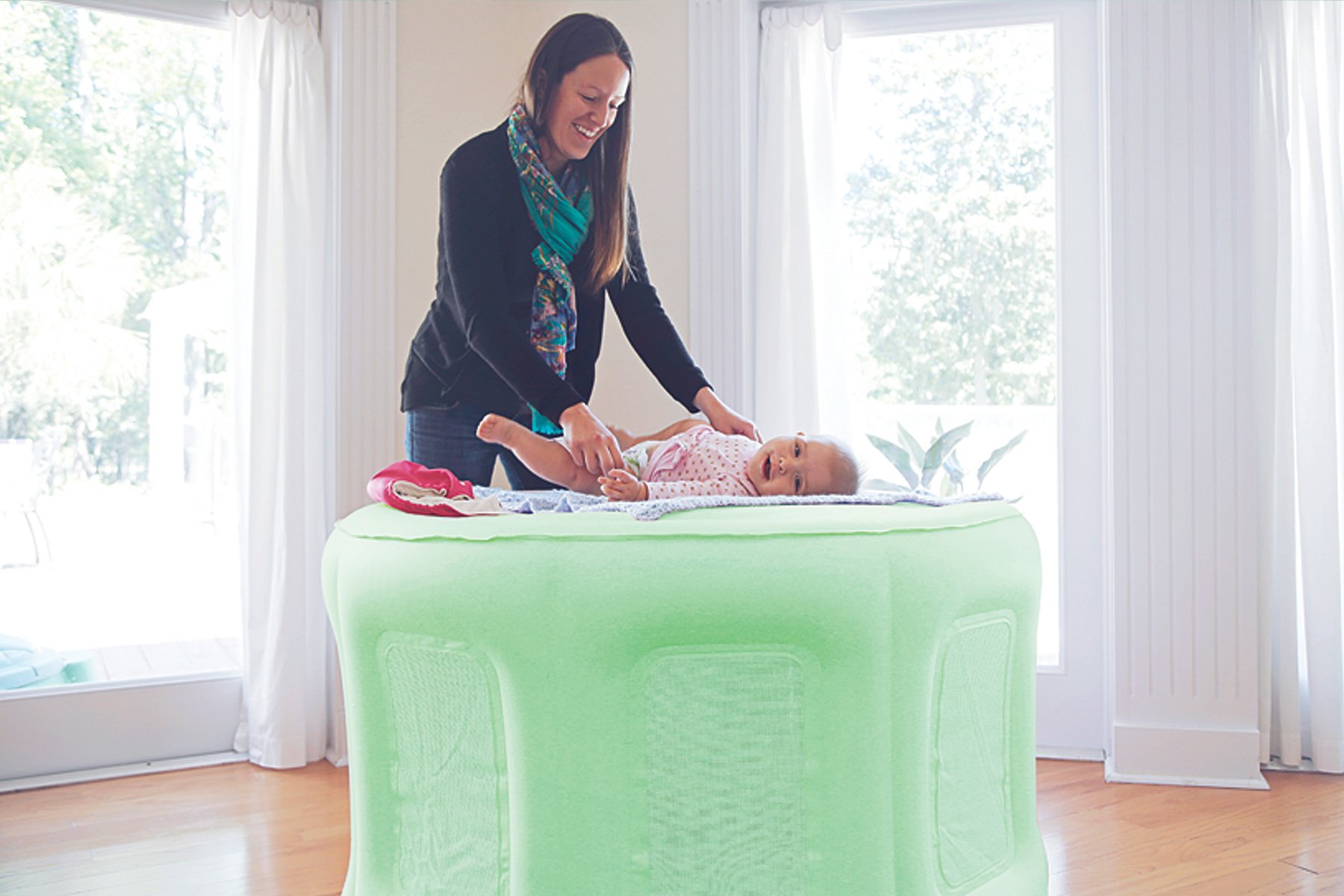 Inflatable Baby Pool Playpen - Safe & Fun Toddler Swimming Play Area for Backyard, Beach & Outdoor Water Activities