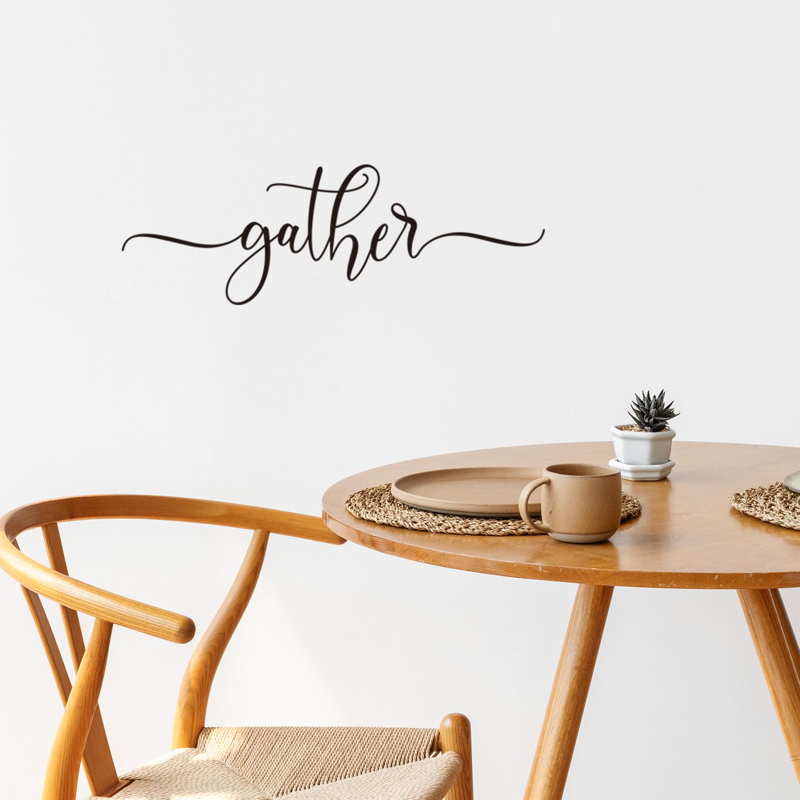 Peel & Stick Vinyl Wall Decal for Kitchen & Dining Room - Removable Home Decor Wall Stickers - Perfect for Farmhouse, Modern & Apartment Decor
