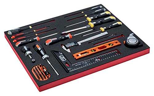 BAHCO Premium Hand Tool Kit - 65-Piece All-Purpose Tool Set for Home Repair, Automotive & DIY Projects | Durable Steel Construction | Ideal for Mechanics, Contractors & Handymen