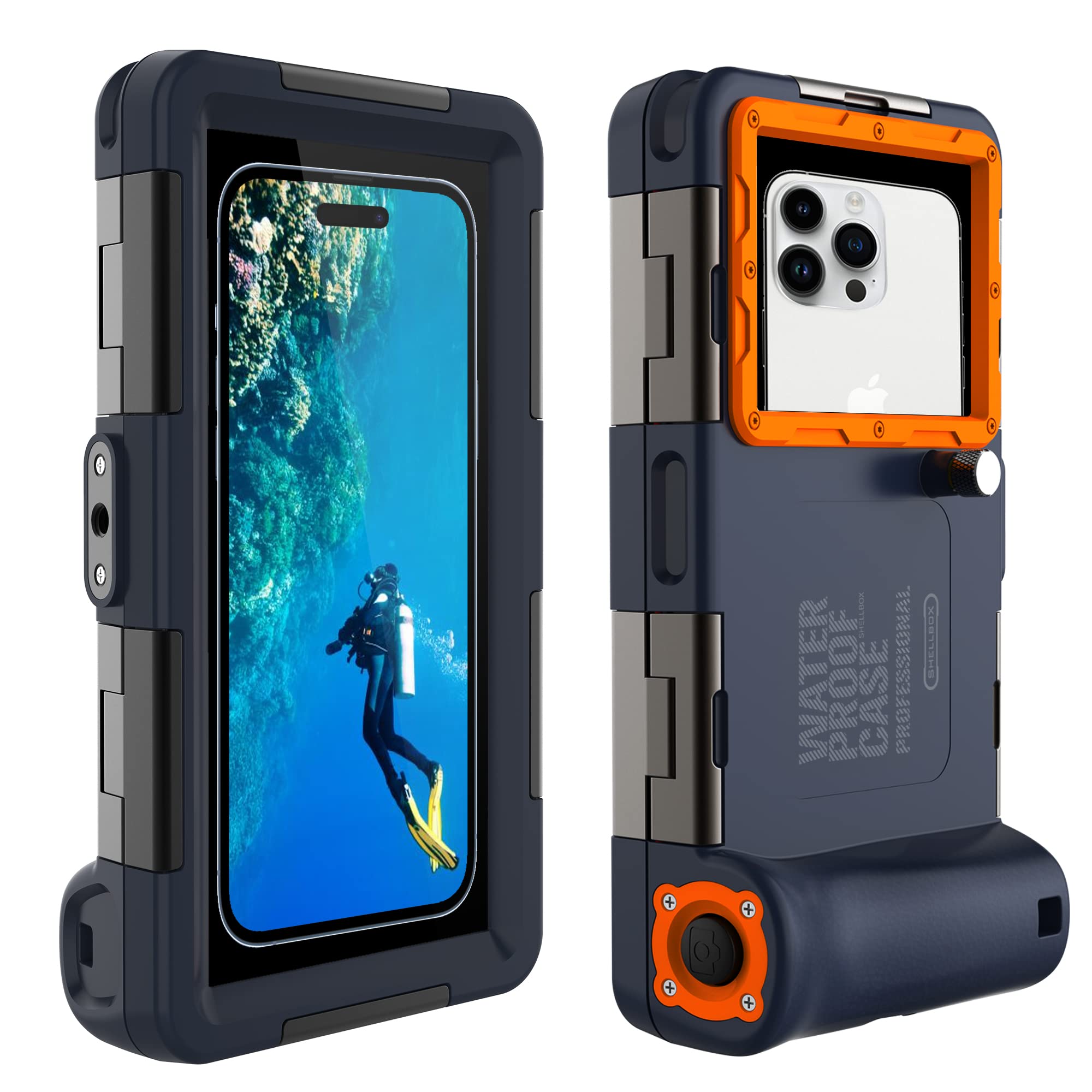 Waterproof Diving Case for iPhone & Samsung - 15M/50FT Underwater Protection for Snorkeling, Swimming & Beach Activities | Compatible with iPhone 15/14/13/12/11 Pro Max/XR/XS/X & Galaxy S24/S23/S22/S21