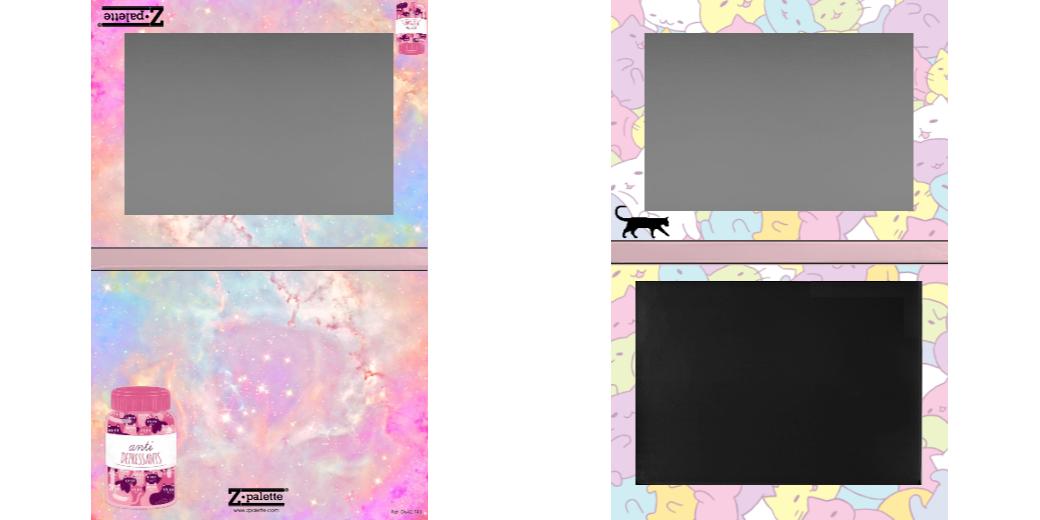 Custom Extra Large Z Palette - Magnetic Makeup Palette for Eyeshadows, Blush & Cosmetics - Perfect for Professional Artists & Travel Makeup Organizers