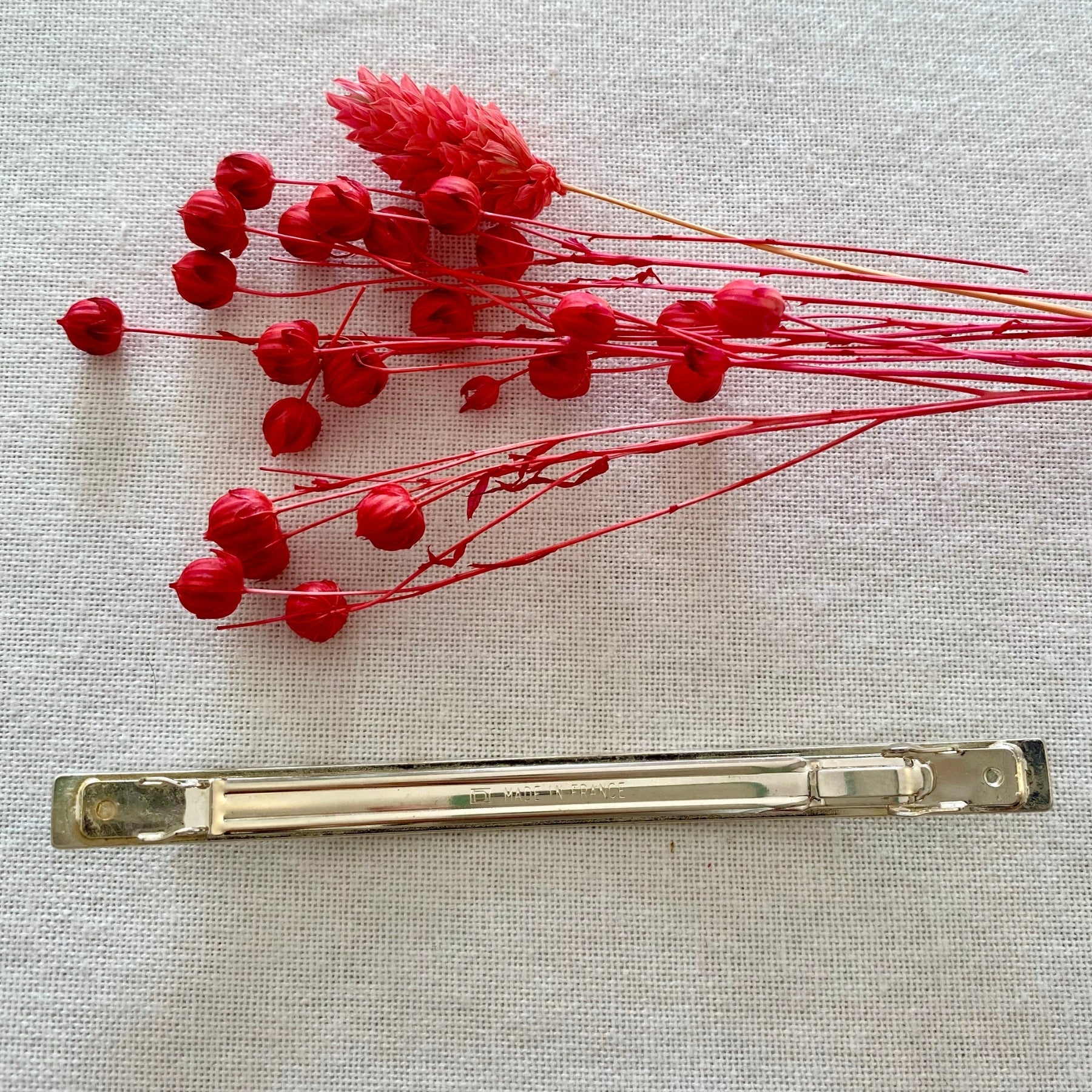 Grande Barrette Adeline Silver Hair Clip with Elegant Decor - Perfect for Weddings, Parties, and Everyday Hairstyling