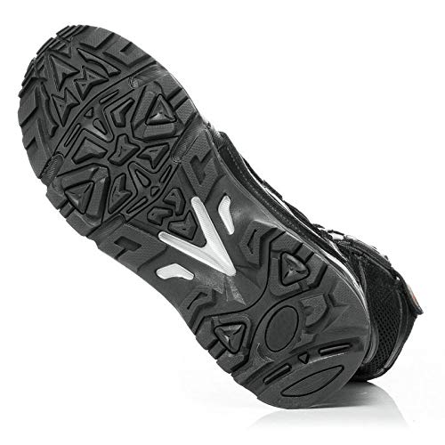 Men's Tactical Boots - High-Top Breathable Combat Boots for Outdoor Climbing, Hiking & Army Use | Durable Black Military Shoes Size 44/UK 9.5/US 10 | Perfect for Adventure, Survival Training & Workwear
