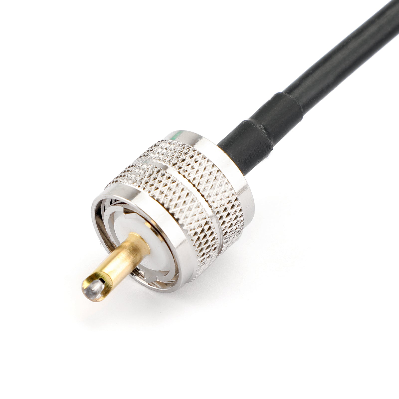 10Pcs UHF PL259 Male to Male Coaxial Cable RG58 25cm Connector - High Performance Coax Pigtail Jumper for Ham Radio, CB Antenna, CCTV & Networking Equipment
