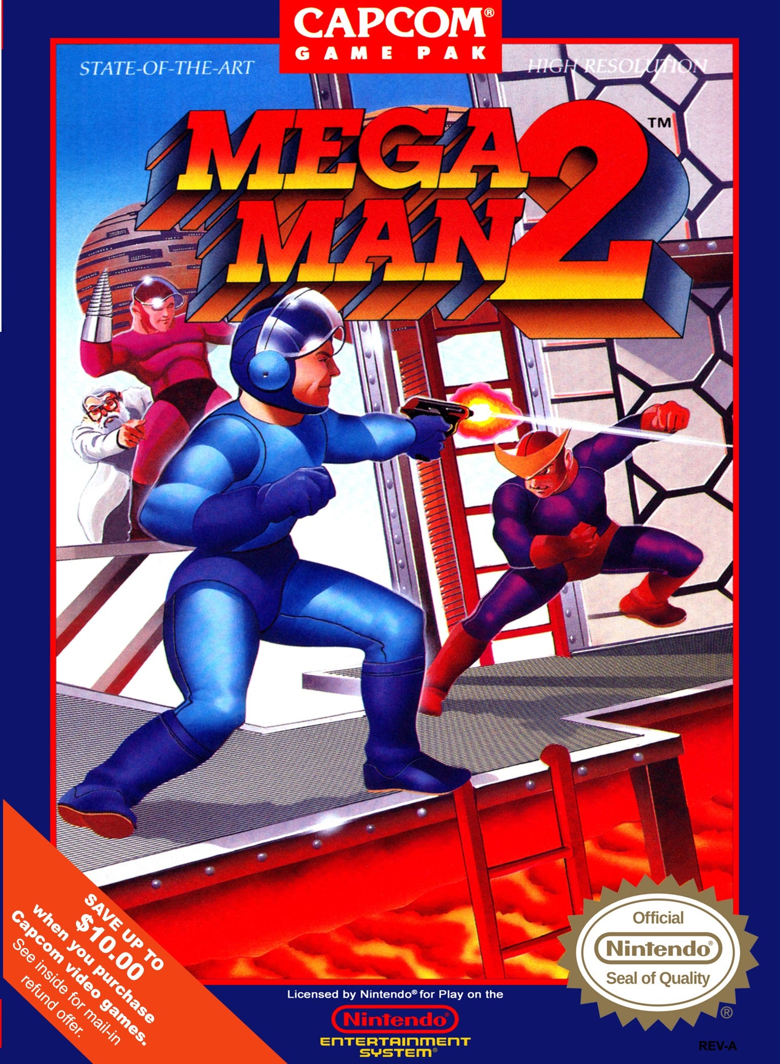 Vintage Mega Man 2 NES Game Cartridge - Classic Action Platformer Video Game for Nintendo Entertainment System | Perfect for Retro Gaming Collectors & 80s Nostalgia Fans