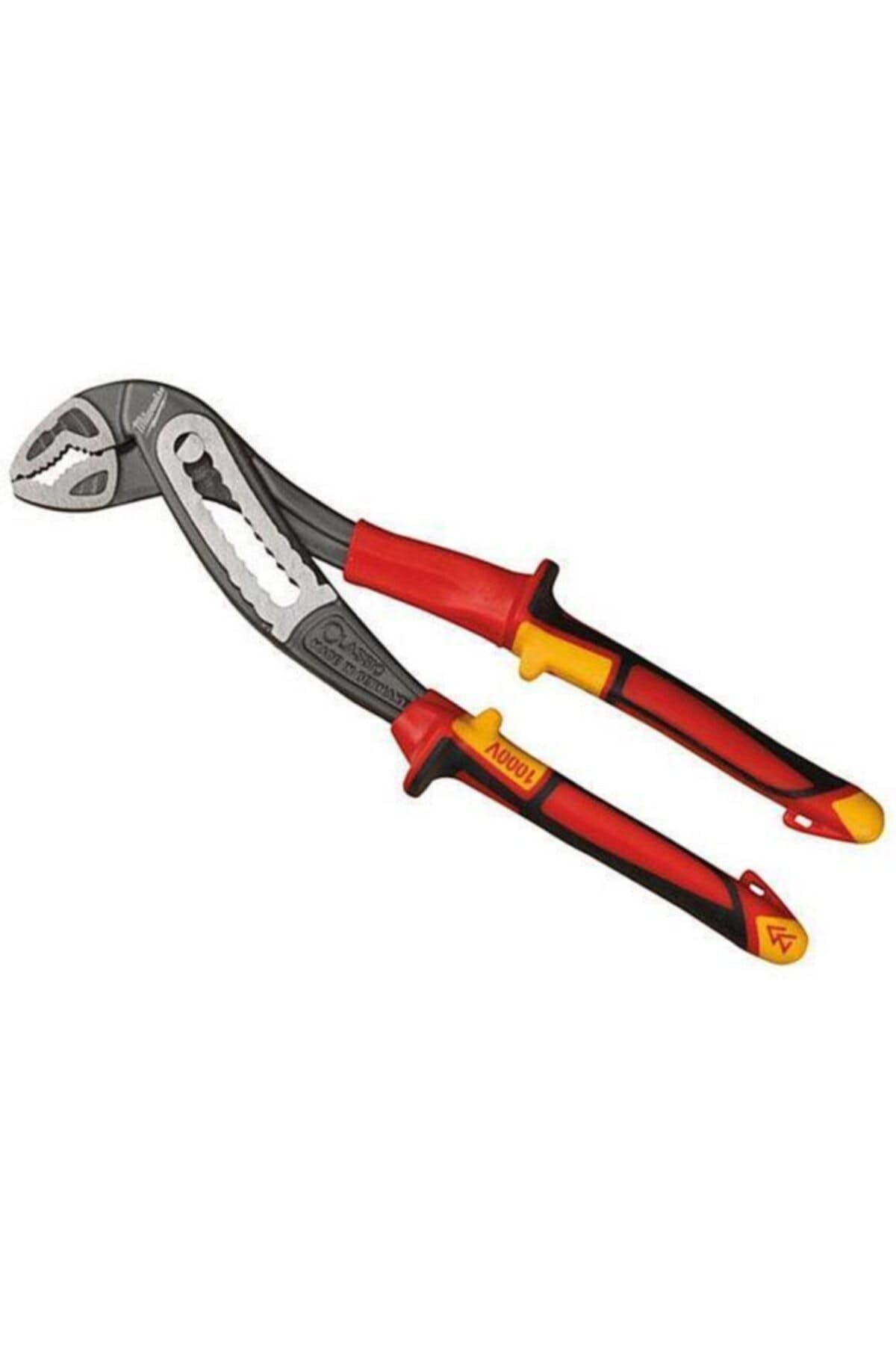 Milwaukee 932464574 VDE Water Pump Pliers 240mm - Insulated Red Handles for Electrical Work - Perfect for Plumbing, HVAC & DIY Home Repairs