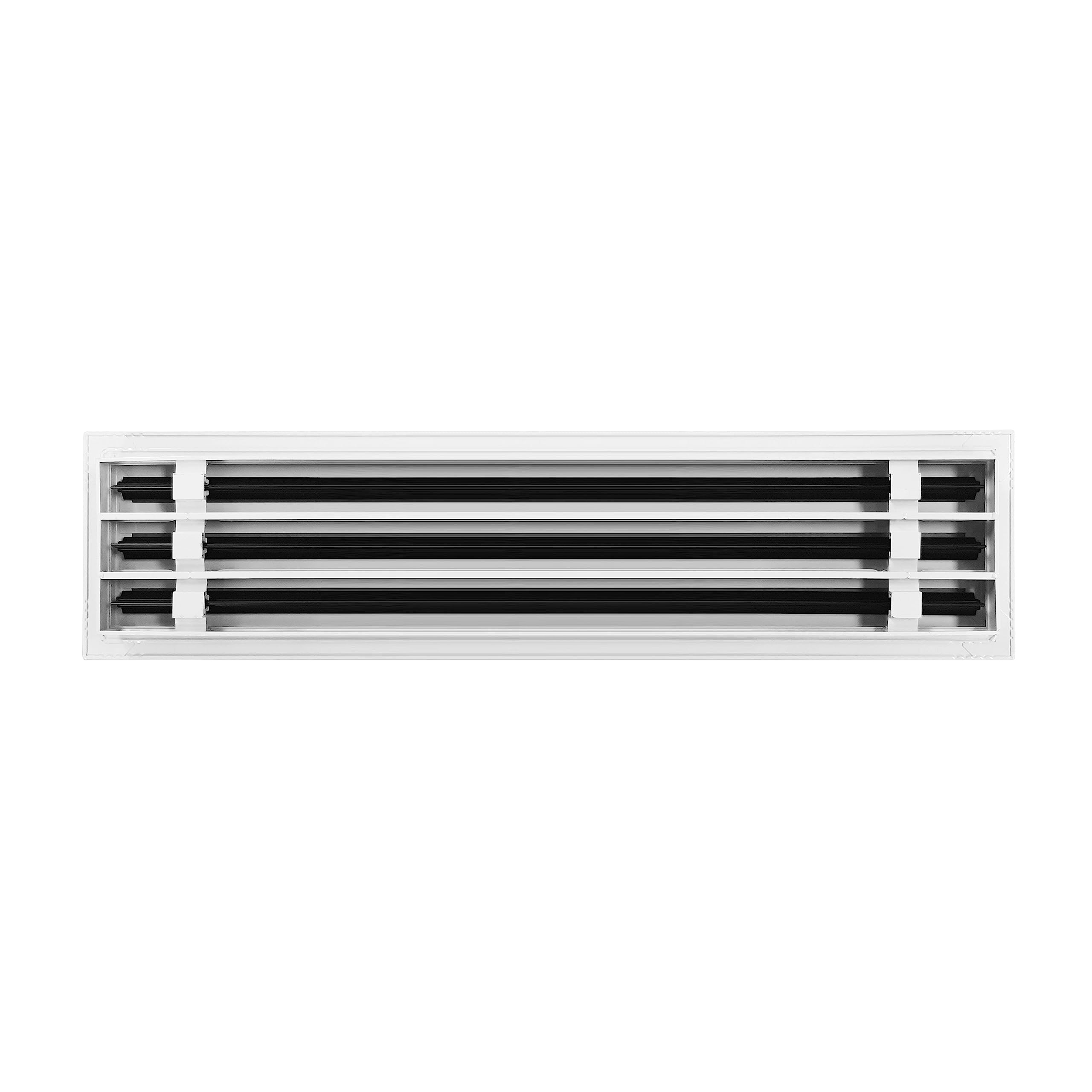24x6 Modern AC Vent Cover - Decorative White Air Vent Grille - Standard Linear Slot Diffuser for Ceiling, Wall & Floor HVAC Systems - Texas Buildmart - Perfect for Home, Office and Commercial Spaces Ventilation