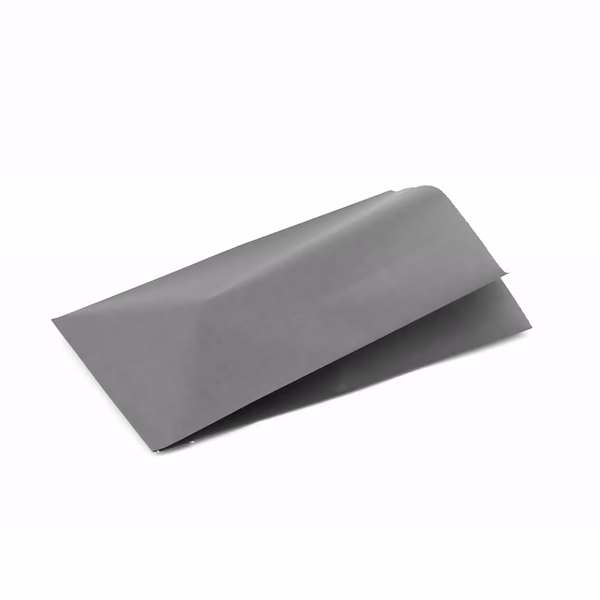 Eco-Friendly Gray Paper French Fry & Snack Bags - 5 x 3 x 8 3/4 Inches (100 Count) - Perfect for Restaurants, Food Trucks & Party Snacks